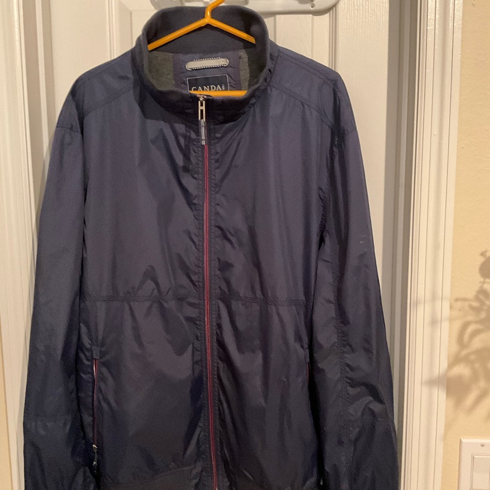 AND Men's Navy Windbreaker